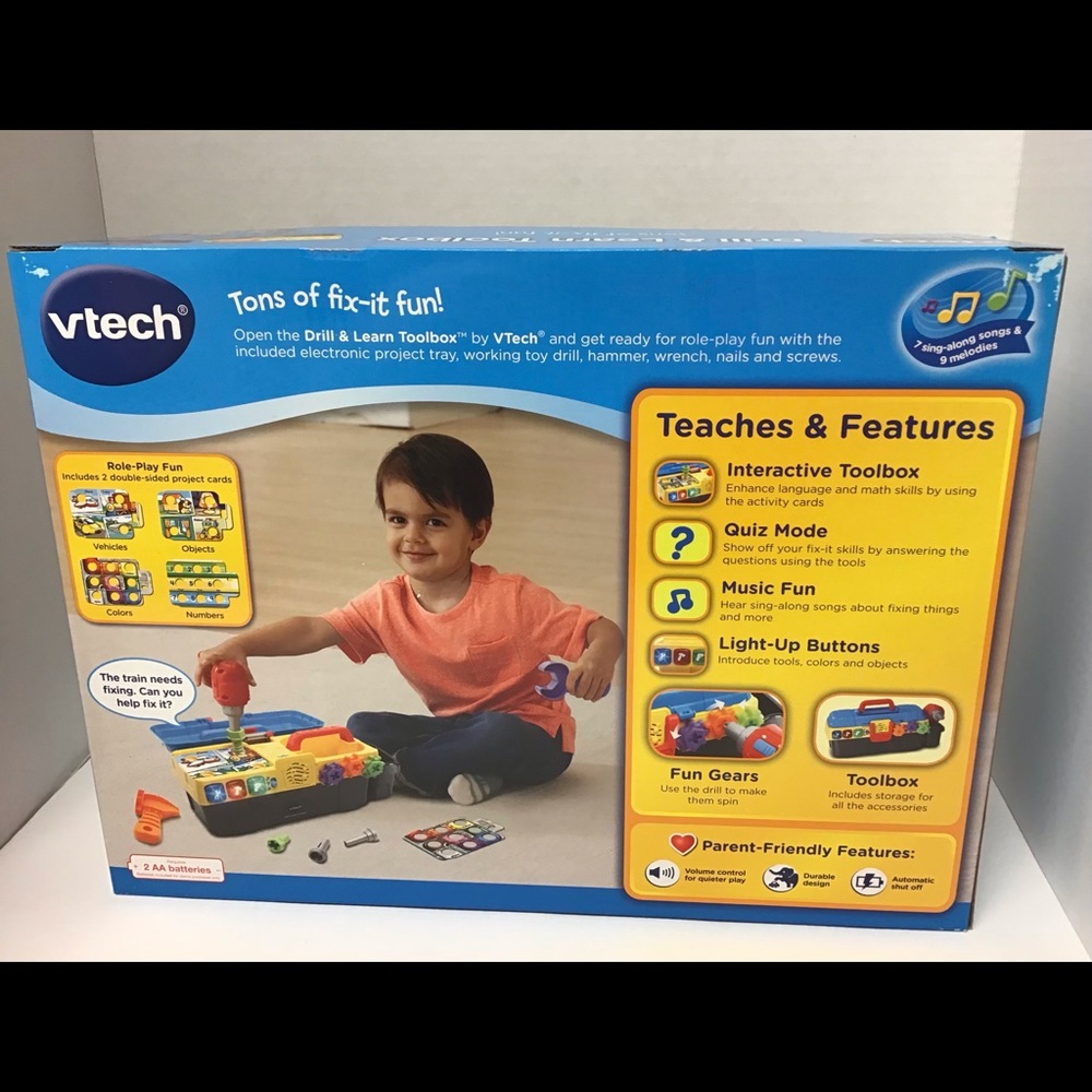 Vtech Drill & Learn Toolbox - Picture 3 of 4